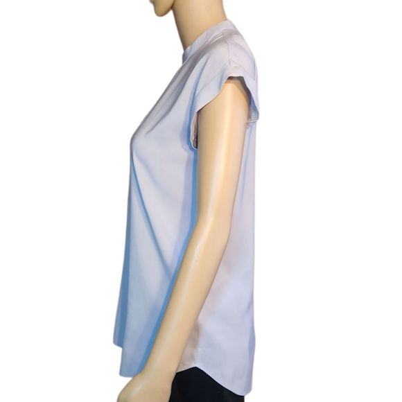 Express Shirt Womens Light Gray Top Keyhole Size XSmall - Picture 3 of 13